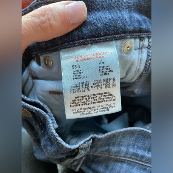 Citizens of Humanity Straight Leg, Button Fly Blue Jeans, Size 24 - Picture 5 of 8